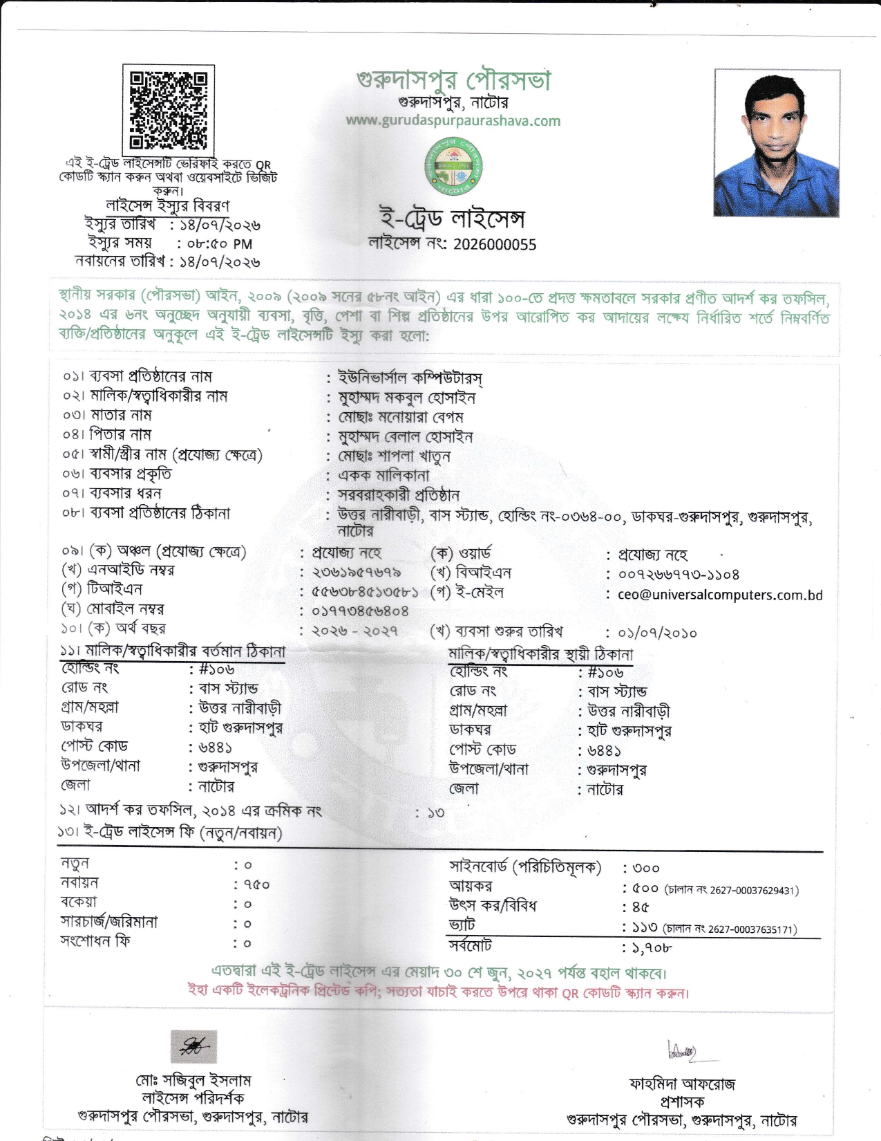 Trade Certificate